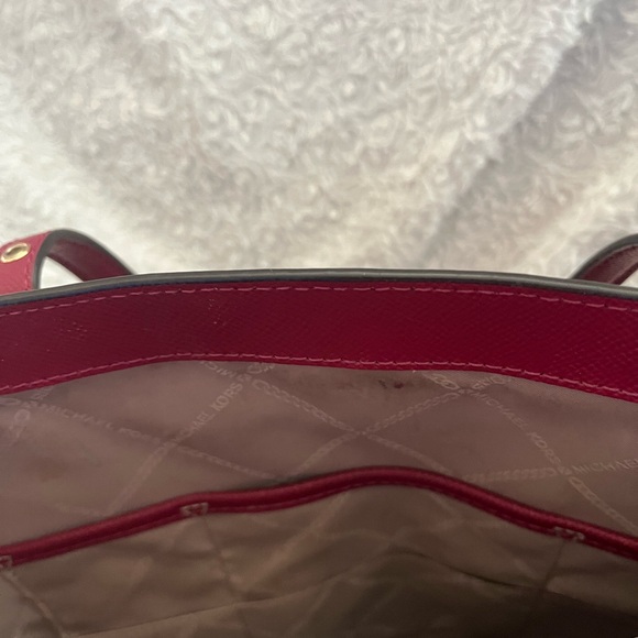 Michael Kors Burgundy/Brown Tote Bag - Picture 10 of 11